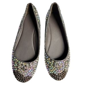 Rhinestone Ballerina Flats (sz 7)